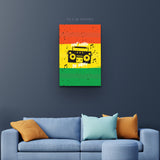 "Don’t Worry, Be Happy" Reggae Canvas Art by AmericanEyez