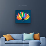 "Proud as a Peacock" Gay Pride Canvas Art by AmericanEyez