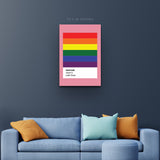 "The LGBTIQ Pantone" Gay Canvas Art by AmericanEyez