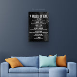 "Rule Your Way Into Life" Motivational Canvas Art  by AmericanEyez