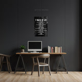 "Rule Your Way Into Life" Motivational Canvas Art  by AmericanEyez