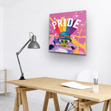 "United Freaks Of (UFO) America" Gay Pride Art on Canvas by AmericanEyez