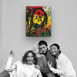 "Rastaman Vibration: Epitomising Bob Marley" Canvas Art by AmericanEyez