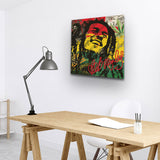 "Rastaman Vibration: Epitomising Bob Marley" Canvas Art by AmericanEyez