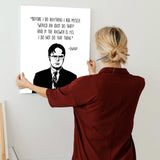 "Dwight-ly Wisdom: Office Edition" Canvas Art by AmericanEyez