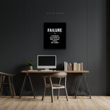 "Fail Don't Fall" Motivational Canvas Art by AmericanEyez