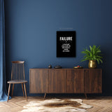 "Fail Don't Fall" Motivational Canvas Art by AmericanEyez