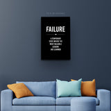 "Fail Don't Fall" Motivational Canvas Art by AmericanEyez