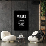 "Fail Don't Fall" Motivational Canvas Art by AmericanEyez