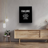 "Fail Don't Fall" Motivational Canvas Art by AmericanEyez