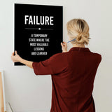 "Fail Don't Fall" Motivational Canvas Art by AmericanEyez