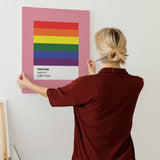 "The LGBTIQ Pantone" Gay Canvas Art by AmericanEyez