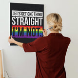 "Keep A Straight Face" Gay Pride Art by AmericanEyez