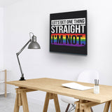 "Keep A Straight Face" Gay Pride Art by AmericanEyez