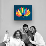 "Proud as a Peacock" Gay Pride Canvas Art by AmericanEyez