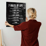 "Rule Your Way Into Life" Motivational Canvas Art  by AmericanEyez