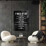 "Rule Your Way Into Life" Motivational Canvas Art  by AmericanEyez