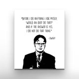 "Dwight-ly Wisdom: Office Edition" Canvas Art by AmericanEyez