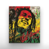 "Rastaman Vibration: Epitomising Bob Marley" Canvas Art by AmericanEyez