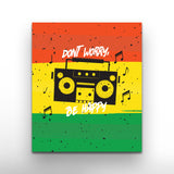 "Don’t Worry, Be Happy" Reggae Canvas Art by AmericanEyez